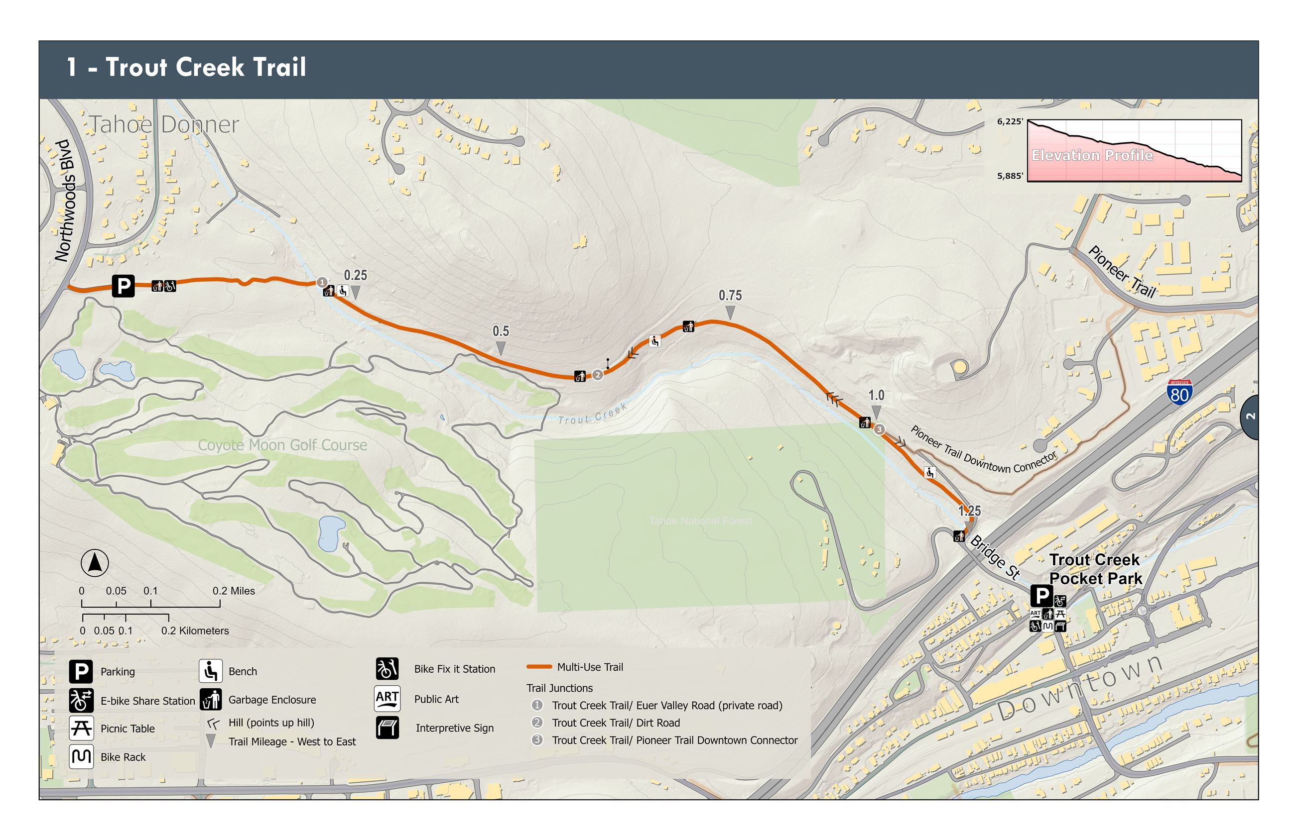 1 - Trout Creek Trail Trail Map