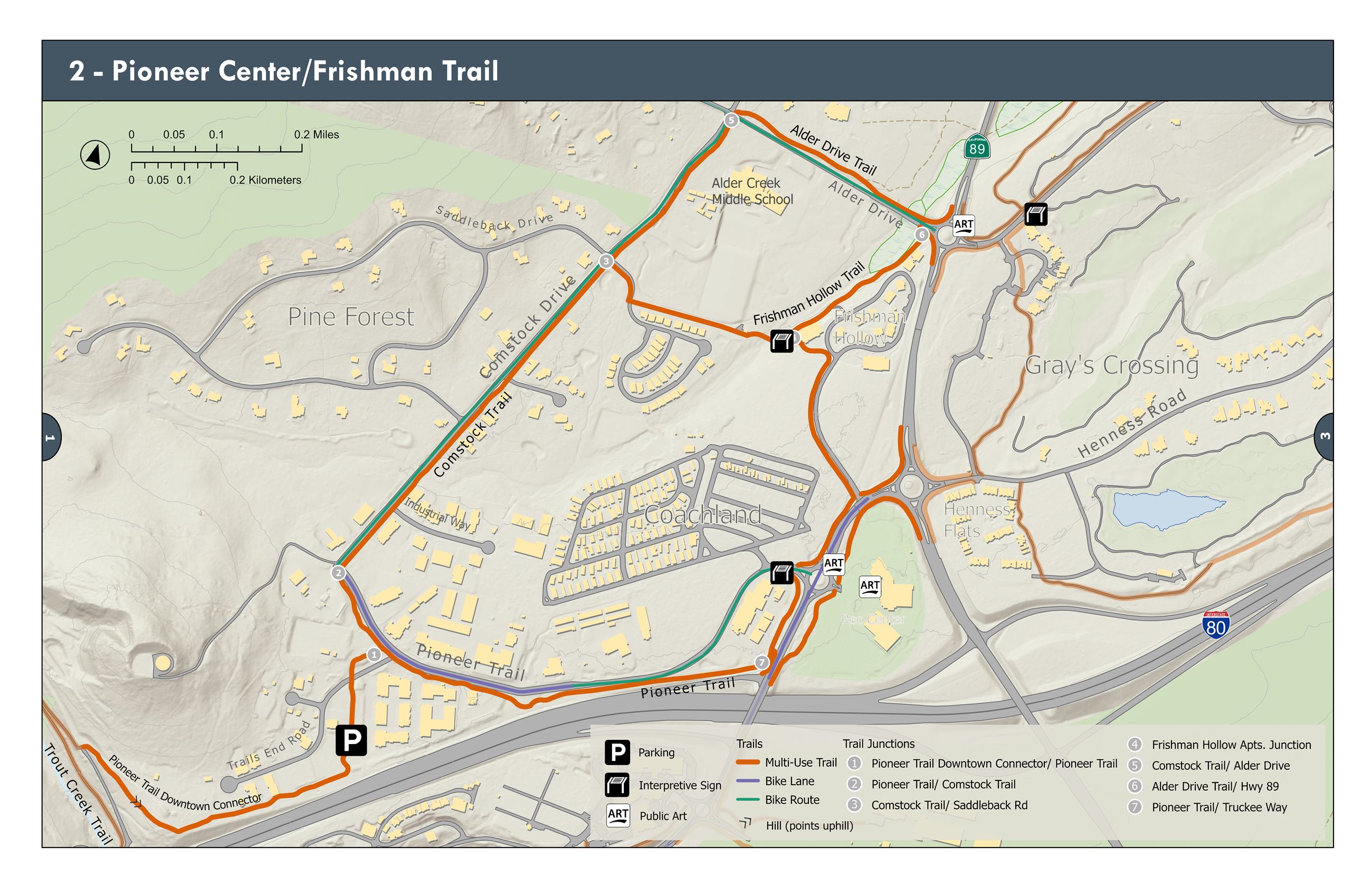 2 - Pioneer Trail Trail Map