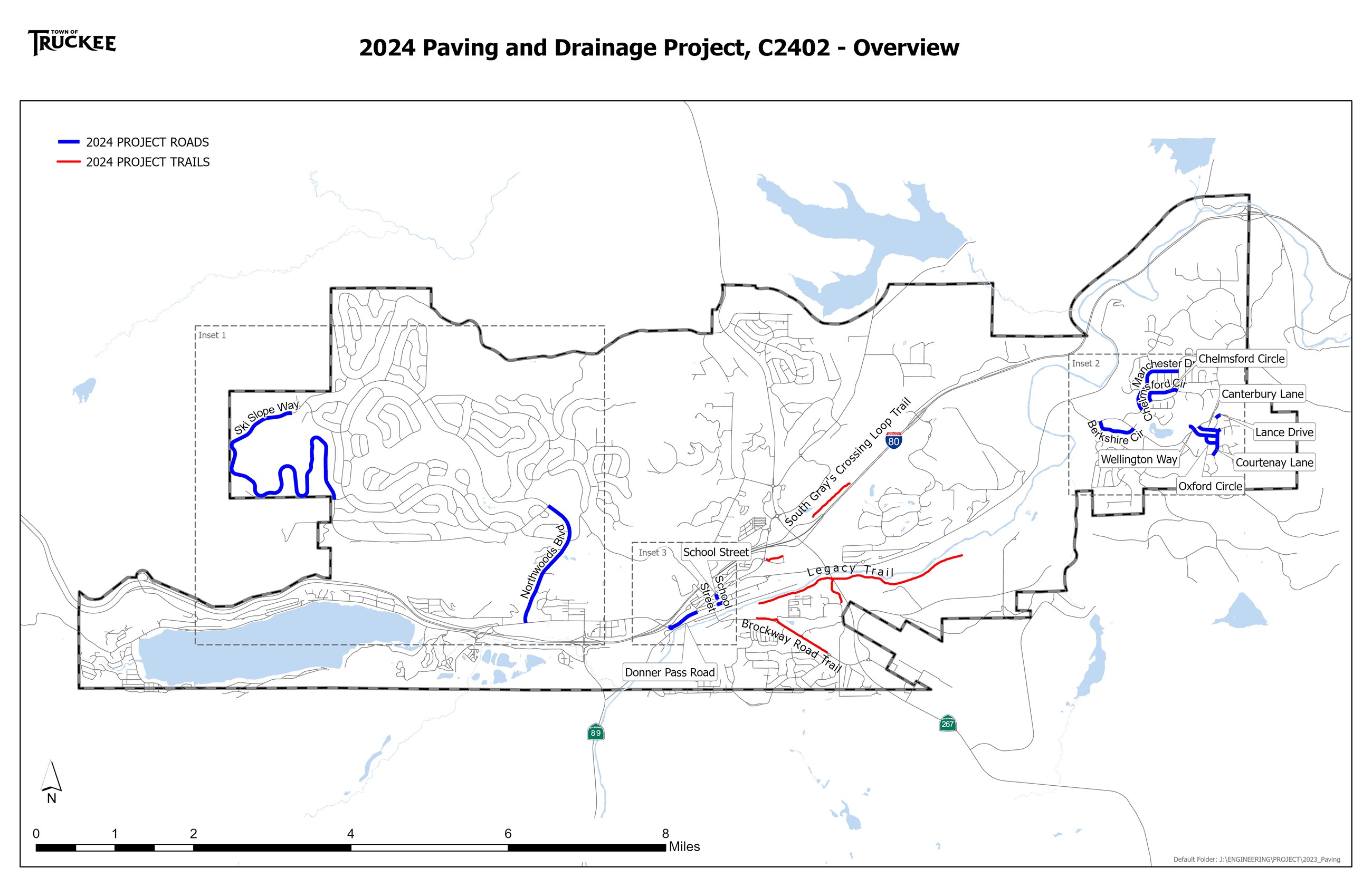 Paving Project Overview Map 2024